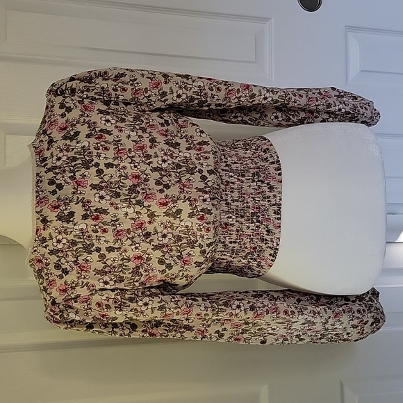 Forever 21 Floral Print Crop Top Sz. M - Picture 2 of 7